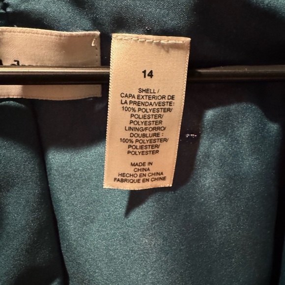 Teal quilted Alfred Dunner light jacket - Picture 3 of 4